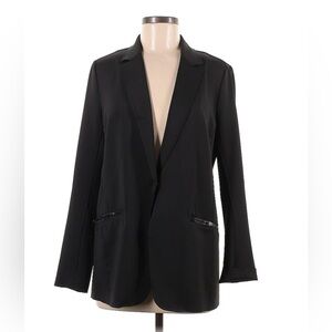 Rose + Olive Black Modern Blazer Small
